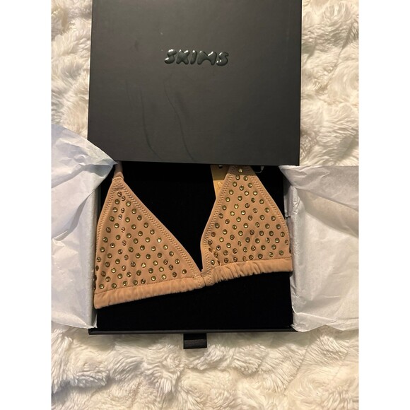 SWAROVSKI x SKIMS💎NWT Diamond Encrusted Triangle Bralette - Picture 2 of 4